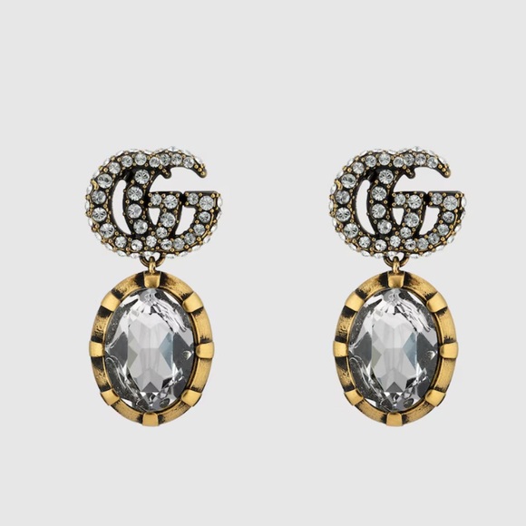Gucci Crystal Earrings. Authentic - Picture 6 of 6